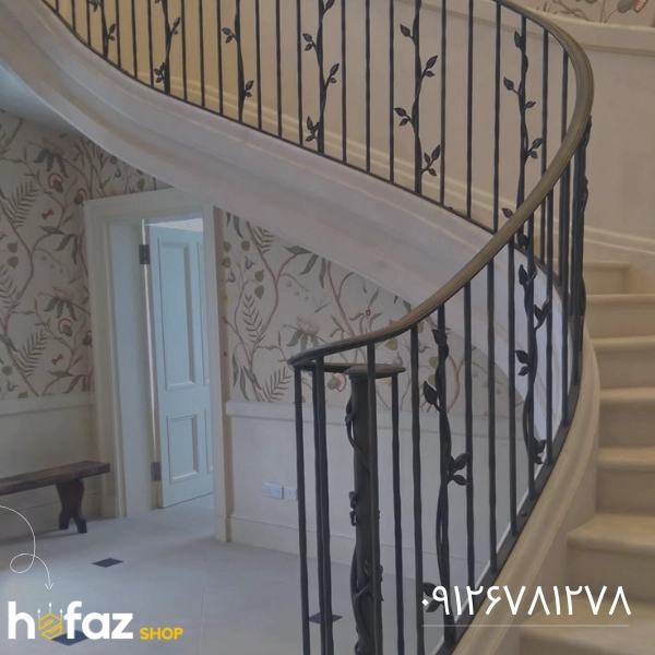  نرده راه پله فرفورژه